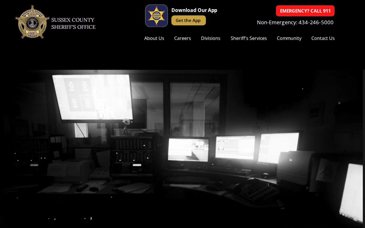 Sussex County Sheriff official source for Sussex booking-record routing