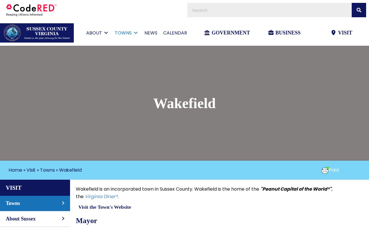 Sussex County Wakefield official town page for Wakefield arrest record routing